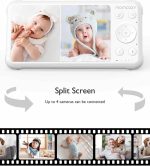دوربین  تصویری کودک Momcozy مدل BM01 با ۲ دوربین، صفحه نمایش ۵ اینچی ۱۰۸۰p با قابلیت نمایش همزمان (Split Screen) و بدون نیاز به وای‌فای - تصویر 7