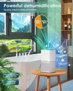 دستگاه رطوبت گیر پرتابل مدل portable dehumidifier D3 مخزن آب ۱۶۰۰ میلی‌لیتری - تصویر 3