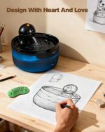 آبخوری شارژی گربه با سنسور GOOIFUN ظرفیت ۲.۶ لیتری - تصویر 6