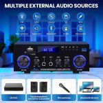 آمپلی فایر AK50 HiFi با بلوتوث  تقویت کننده صوتی استریو - تصویر 6