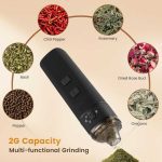 آسیاب شارژی ادویه SenDeluz با موتور قدرتمند 7 نیوتن متر - تصویر 3
