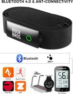 مانیتور ضربان قلب ROCKBROS مدل HRM828 با بند سینه و بلوتوث ANT+
