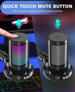 میکروفون گیمینگ NJSJ مدل ME6S برای کامپیوتر USB - تصویر 3