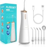 واتر جت  بی‌سیم FlossJet  مدل FC5240 مناسب برای استفاده در منزل و سفر، رنگ سفید - تصویر 4