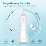 واتر جت  بی‌سیم FlossJet  مدل FC5240 مناسب برای استفاده در منزل و سفر، رنگ سفید
