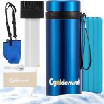کیف مسافرتی خنک کننده انسولین CGOLDENWALL مناسب برای 40 ساعت،  ژل خنک کننده 2-8 درجه سانتیگراد