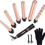 فرکننده سرامیکی مو BESTOPE PRO با سری‌های مختلف، 9-32 میلی‌متر 6 در 1