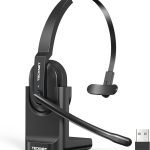 هدست بلوتوث TECKNET مدل TK-HS021 حذف نویز و دانگل USB A