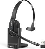 هدست بلوتوث TECKNET مدل TK-HS021 حذف نویز و دانگل USB A