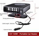 بخاری ماشین ۱۲ ولت ۱۵۰ وات  گرم‌کن و یخ‌زدای شیشه جلو MJ509F - تصویر 9