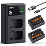 باتری و شارژر دو اسلاته K&F Concept NP-FW50 برای دوربین‌های سونی - تصویر 2