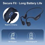 هدفون‌های هدایت استخوانی بلوتوثی Bone Conduction  برند SUNVITOمدل x29 ، ضد آب IP67 برای ورزش - مشکی - تصویر 8